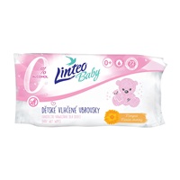 Dětské vlhčené ubrousky s měsíčkem lékařským Linteo Baby 72 ks Soft and cream