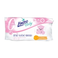 Dětské vlhčené ubrousky s měsíčkem lékařským Linteo Baby 24 ks Soft and cream