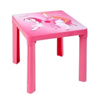 Dětský zahradní nábytek - Plastový stůl růžový