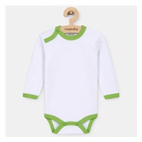 Kojenecké body New Baby s zeleným lemem