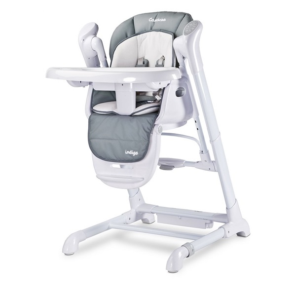Dětská jídelní židlička 2v1 Caretero Indigo grey