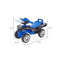 Odrážedlo čtyřkolka Toyz miniRaptor modré