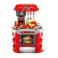 Dětská kuchyňka Little Chef Baby Mix červená 32 ks