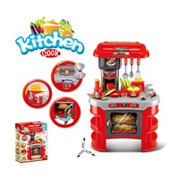 Dětská kuchyňka Little Chef Baby Mix červená 32 ks
