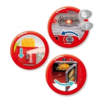Dětská kuchyňka Little Chef Baby Mix červená 32 ks
