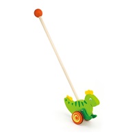 Dřevěná jezdící hračka Viga dinosaurus