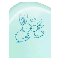 Hrající dětský nočník s poklopem Bunny mátový