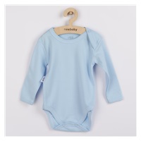 Kojenecké body s dlouhým rukávem New Baby Pastel modré