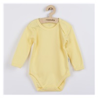 Kojenecké body s dlouhým rukávem New Baby Pastel žluté