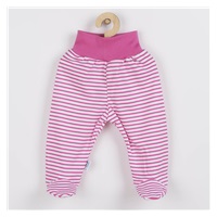 Kojenecké polodupačky New Baby Classic II s růžovými pruhy