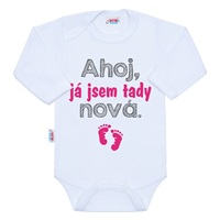 Body s potiskem New Baby Ahoj, já jsem tady nová.