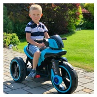 Dětská elektrická motorka Baby Mix POLICE bílá