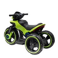 Dětská elektrická motorka Baby Mix POLICE zelená