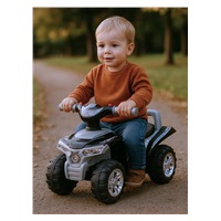Dětské odrážedlo se zvukem Čtyřkolka Baby Mix šedá