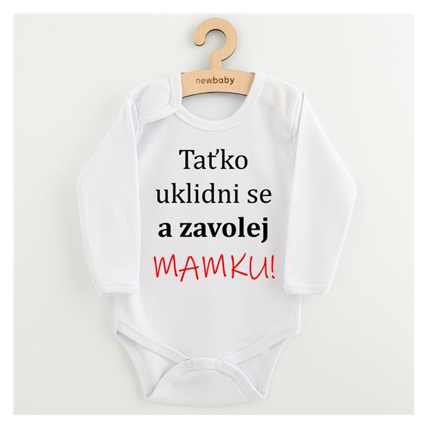 Body s potiskem New Baby a zavolej MAMKU!