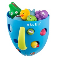 Plastový box na hračky do vany Akuku šedý