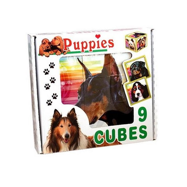 Skládací obrázkové kostky Puppies