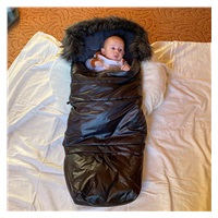 Dětský fusák New Baby 3v1 s kožíškem růžový