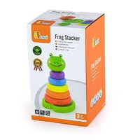 Dřevěná skládací pyramida pro nejmenší Viga Žába
