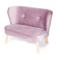 Dětská Retro pohovka sofa Drewex tmavě růžová