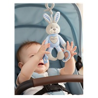 Plyšová hračka s vibrací Baby Mix králík modrý