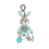 Plyšová hračka s vibrací Baby Mix králík mátový