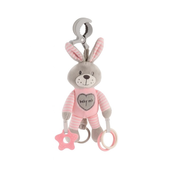 Plyšová hračka s vibrací Baby Mix králík růžový