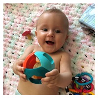 Chrastící balónek Baby Mix