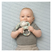 Dětské plyšové chrastítko Baby Mix pes mátový