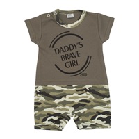 Kojenecký letní overal New Baby Army girl