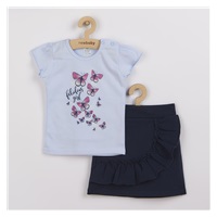 Kojenecké tričko se sukýnkou New Baby Butterflies modrá