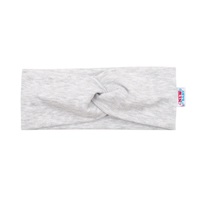 Kojenecká čelenka New Baby Style světle šedá 40,5 cm