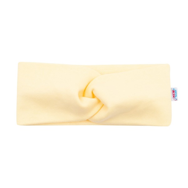 Kojenecká čelenka New Baby Style žlutá 37 cm