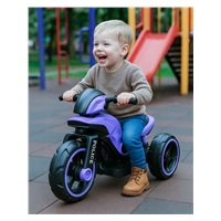 Dětská elektrická motorka Baby Mix POLICE fialová