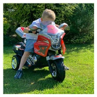 Dětská elektrická motorka Baby Mix RACER bílá