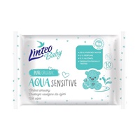 Dětské vlhčené ubrousky Linteo Baby AQUA SENSITIVE 10 ks