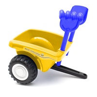 Dětské odrážedlo traktor s vlečkou a nářadím Baby Mix New Holland žlutý