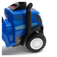 Dětské odrážedlo traktor s vlečkou a nářadím Baby Mix New Holland žlutý