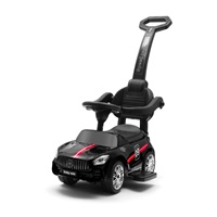 Dětské odrážedlo se zvukem a vodící tyčí Baby Mix RACER černé