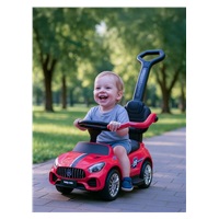 Dětské odrážedlo se zvukem a vodící tyčí Baby Mix RACER červené