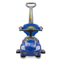 Dětské odrážedlo s vodící tyčí 3v1 Baby Mix Mega Car modré