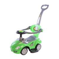 Dětské odrážedlo s vodící tyčí 3v1 Baby Mix Mega Car zelené