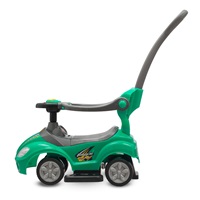 Dětské odrážedlo s vodící tyčí 3v1 Baby Mix Mega Car zelené