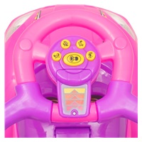 Dětské odrážedlo s vodící tyčí 3v1 Baby Mix Mega Car růžové