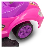 Dětské odrážedlo s vodící tyčí 3v1 Baby Mix Mega Car růžové
