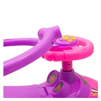 Dětské odrážedlo s vodící tyčí 3v1 Baby Mix Mega Car růžové