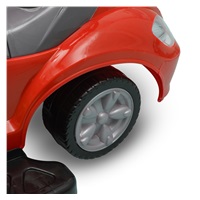 Dětské odrážedlo s vodící tyčí 3v1 Baby Mix Mega Car červené