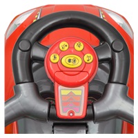 Dětské odrážedlo s vodící tyčí 3v1 Baby Mix Mega Car červené