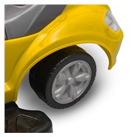 Dětské odrážedlo s vodící tyčí 3v1 Baby Mix Mega Car žluté