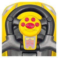 Dětské odrážedlo s vodící tyčí 3v1 Baby Mix Mega Car žluté
